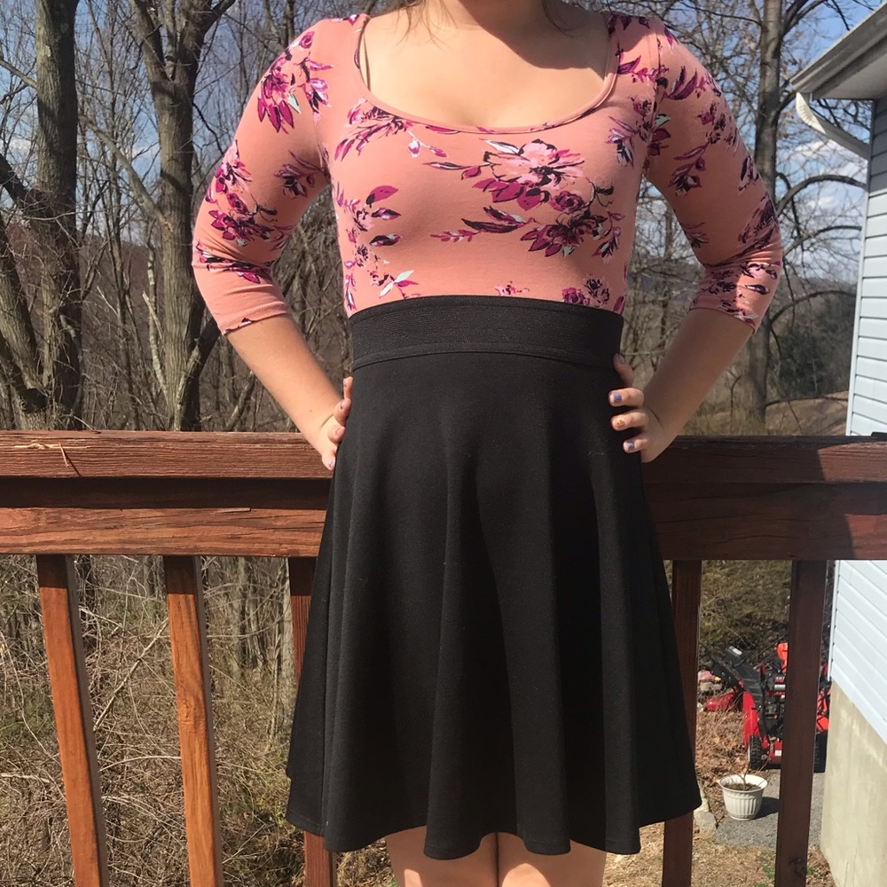 Pink Floral Top Dress